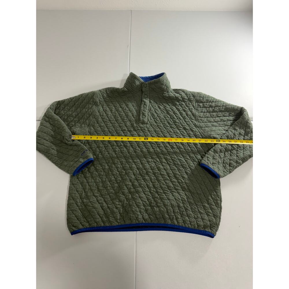 Orvis Battenkill Quilted Quarter Button Sweater M… - image 3